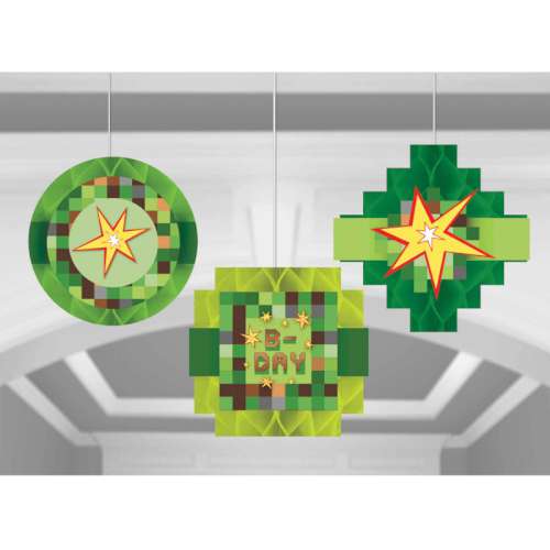 Minecraft Pixalated Hanging Decorations - Click Image to Close